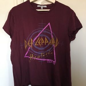 Def leopard graphic tee